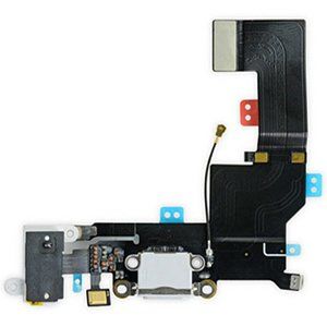 İphone 5SE Şarj Soketi Kulaklık Mikrofon Film Bordu Beyaz