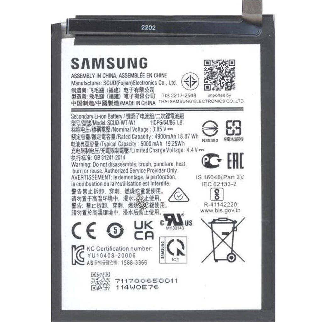 Samsung Galaxy A22 5G SM-A226 Batarya Pil - Orjinal