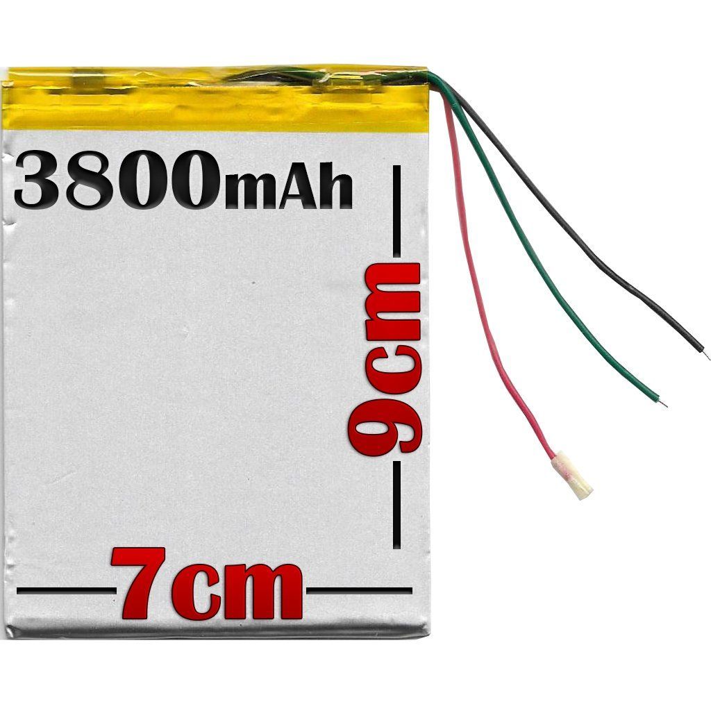 TYPBAT-TB-070 3800mAh 3.7v Batarya Pil - 3 Kablolu