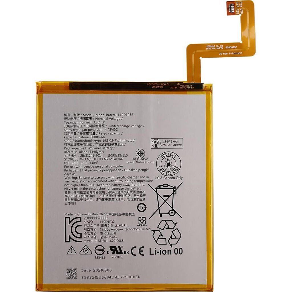 Lenovo Tab M10 TB-X606V Batarya Pil