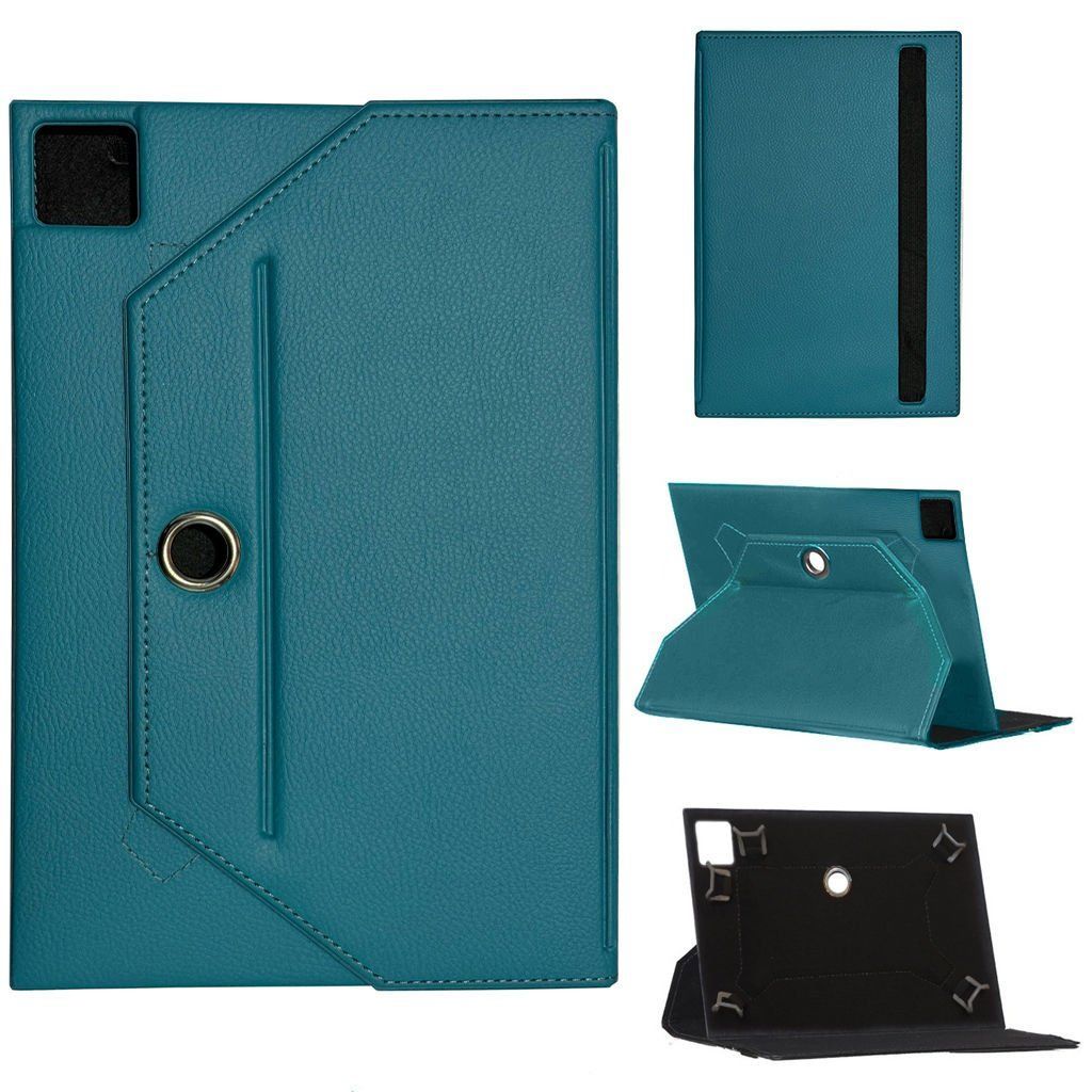 Samsung Galaxy Tab S7 FE SM-T736B Universal Standlı Tablet Kılıfı Mavi