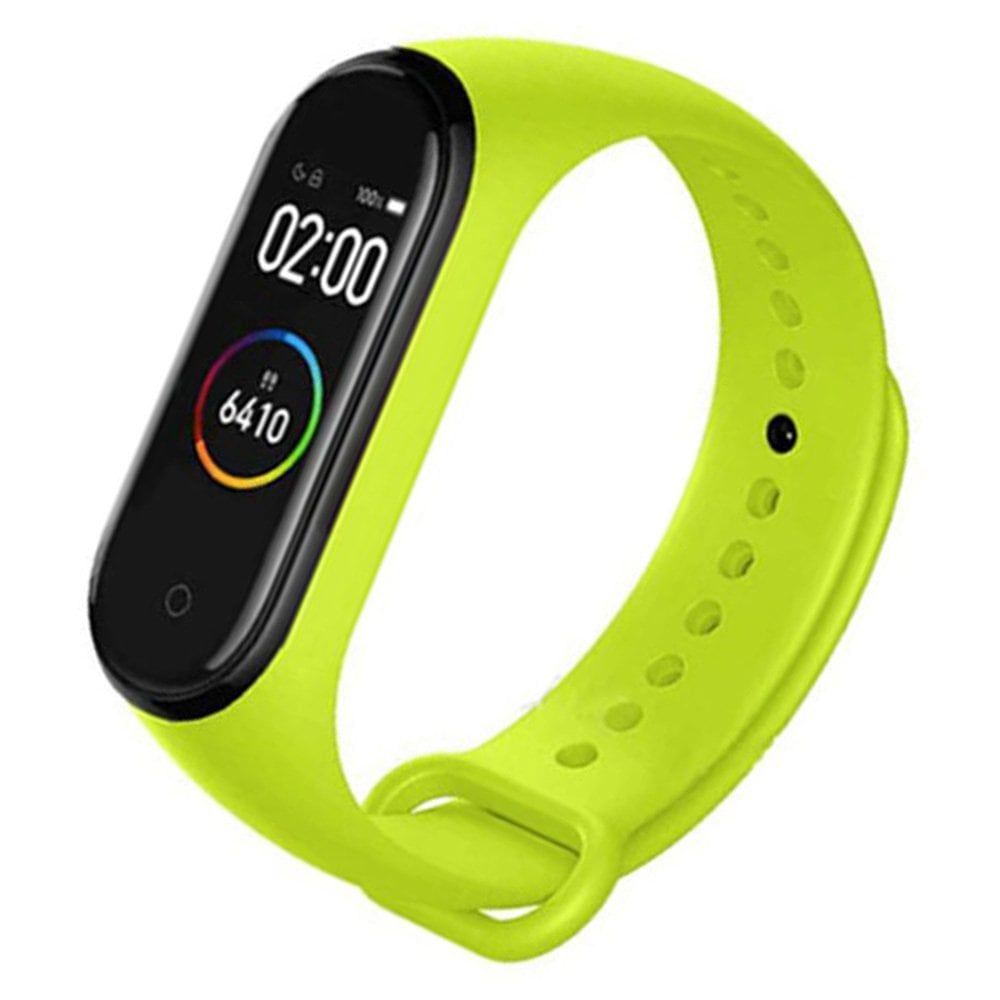 Mi Band 4 Silikon Kordon - Mi 3/4 - Yeşil Yeşil - Mi 4