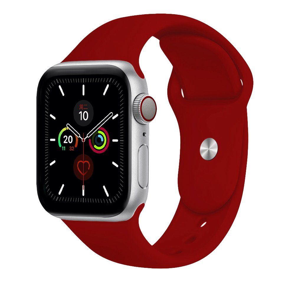 Silikon Akıllı Saat Kordonu 38/40 mm Bordo Bordo - 38-40 mm