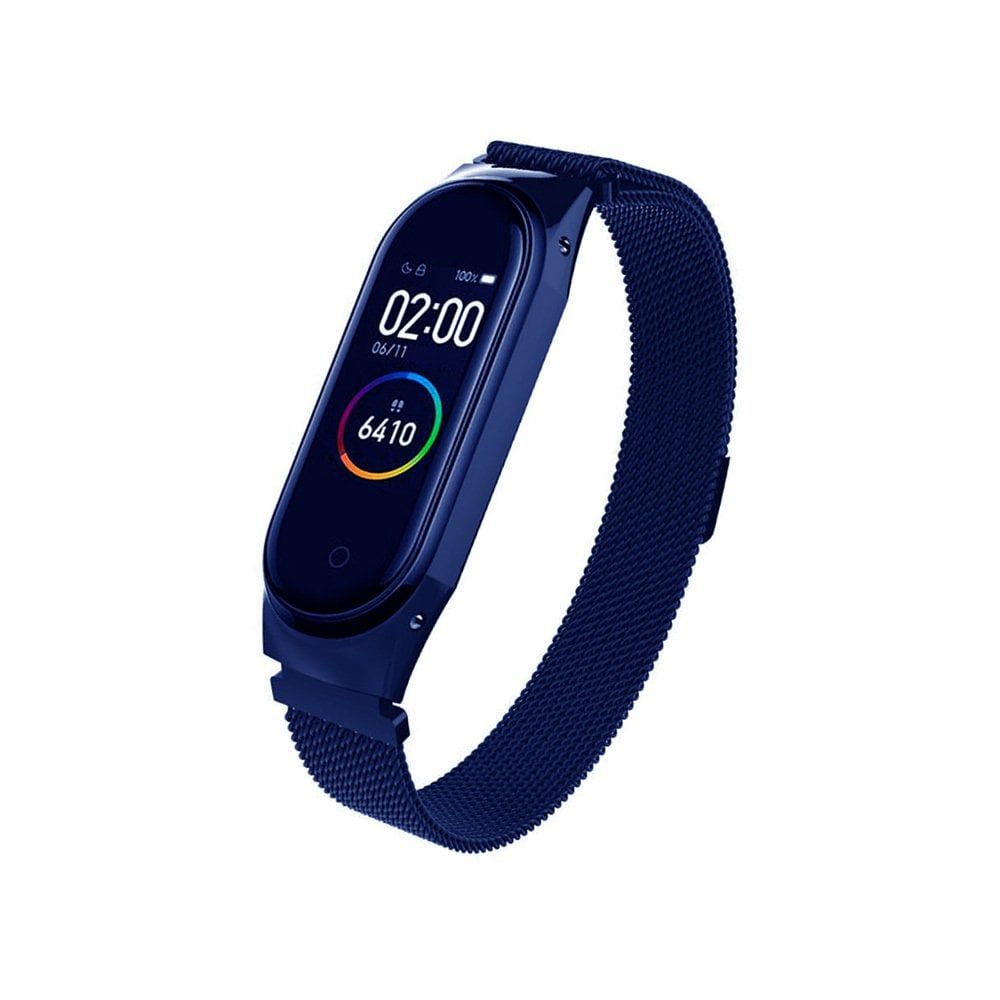 Steel Mi Band 4 Metal Kordon - Mi 3/4 - Lacivert Lacivert - Mi 4