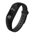 Mi Band 4 Silikon Kordon - Mi 3/4 - Siyah Siyah - Mi 3