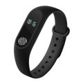 Mi Band 4 Silikon Kordon - Mi 3/4 - Siyah Siyah - Mi 4